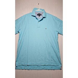 Tommy Hilfiger Polo Shirt Men’s Large Blue Short Sleeve Casual New Without Tags
